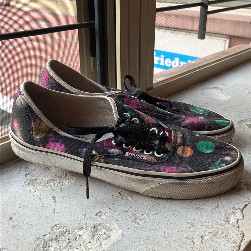 Vans Cosmic Print Sneakers with Black and White Accents